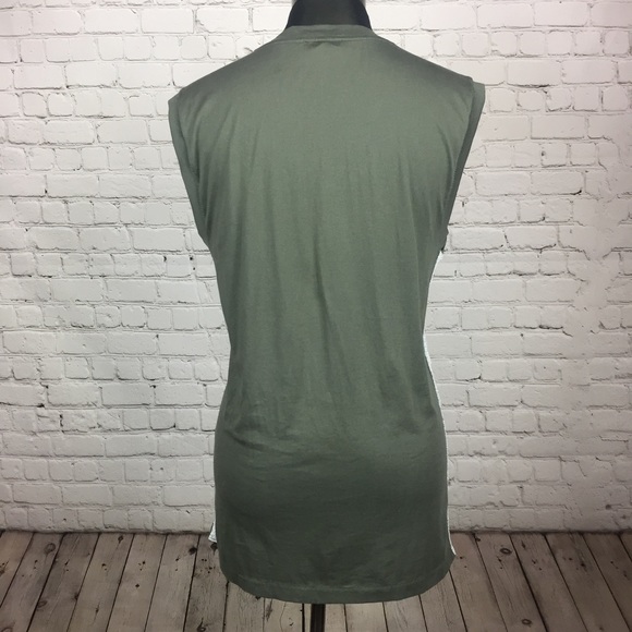 J. Crew Metallic Side Stripe V Neck Tank - Picture 4 of 8